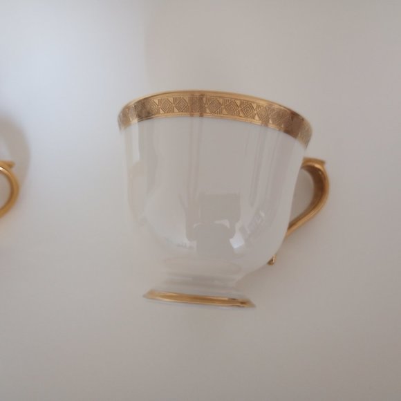 SET OF 2 FOOTED CUP - HAVERFORD HALL BY LENOX - Picture 4 of 4